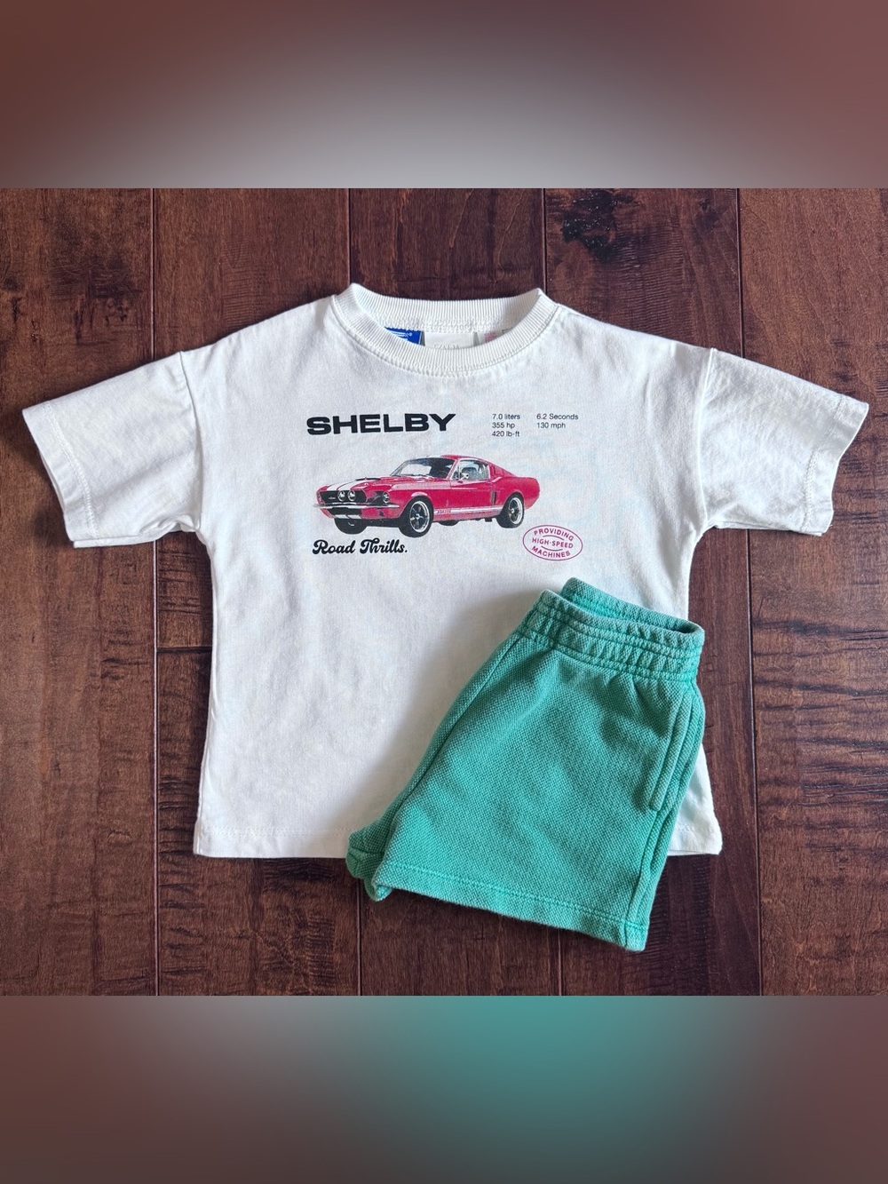 New Zara Boys Shelby mustang outfit 18 months
